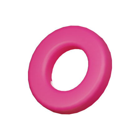 Donut Abstract Shape  3D Icon