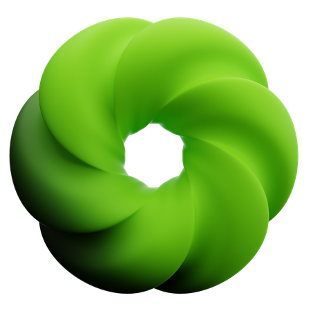 Donut Abstract Shape  3D Icon