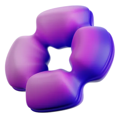 Donut Abstract Shape  3D Icon