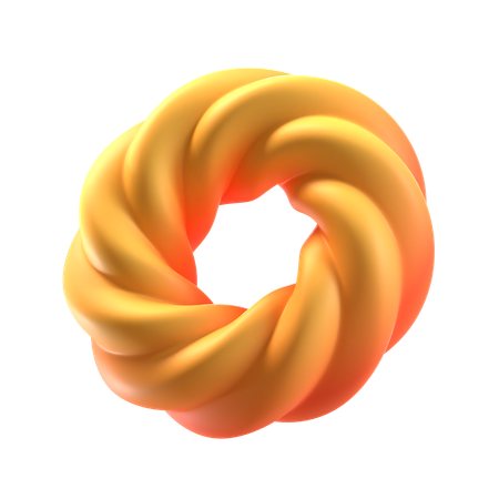 Donut Abstract Shape  3D Icon