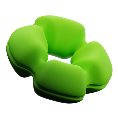 Donut Abstract Shape  3D Icon