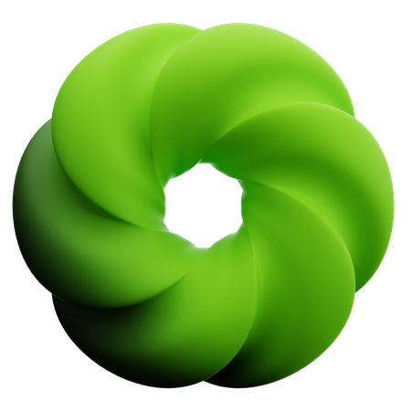 Donut Abstract Shape  3D Icon