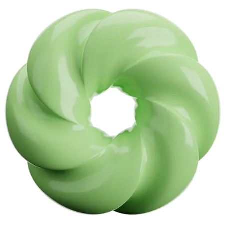 Donut Abstract Shape 3D Icon