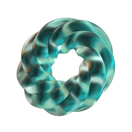 Donut Abstract Shape 3D Icon