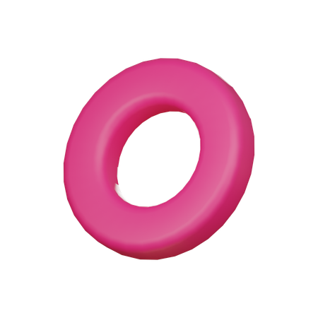 Donut abstrakte Form  3D Icon