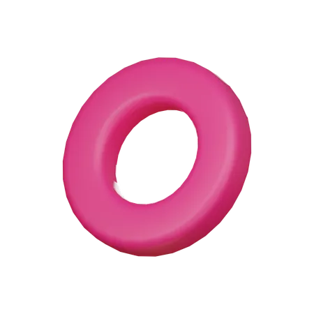 Donut abstrakte Form  3D Icon