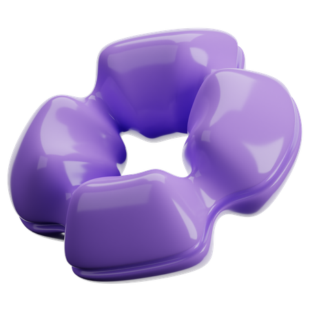 Donut abstrakte Form  3D Icon