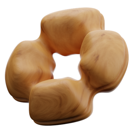 Donut abstrakte Form  3D Icon