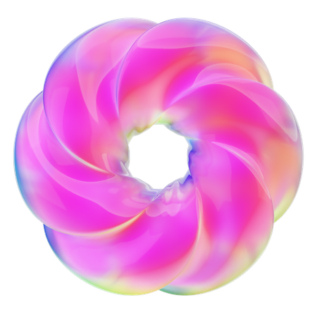 Donut abstrakte Form  3D Icon