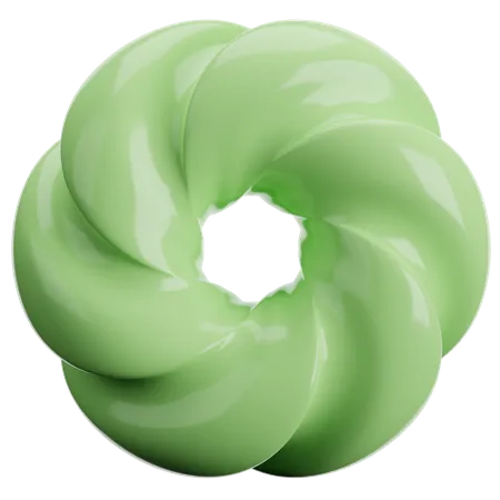 Donut abstrakte Form  3D Icon