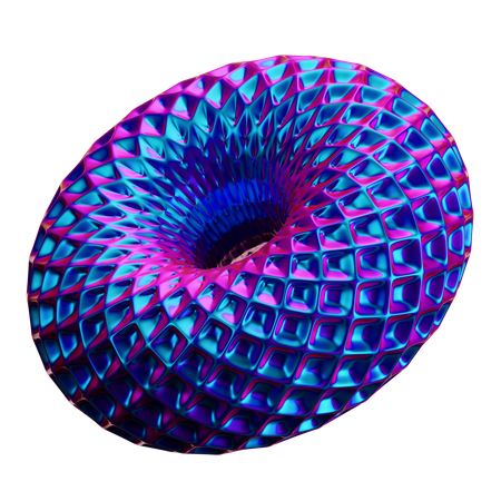 Donut abstrakte Form  3D Icon