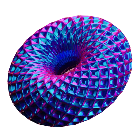 Donut abstrakte Form  3D Icon