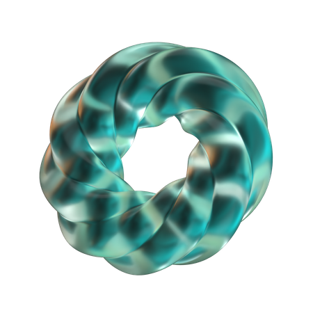 Donut abstrakte Form  3D Icon