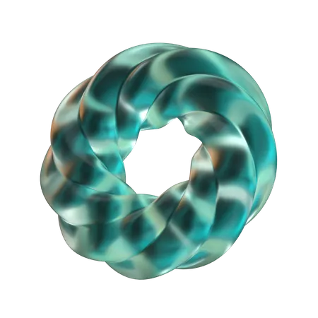 Donut abstrakte Form  3D Icon