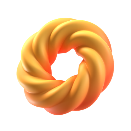 Donut abstrakte Form  3D Icon