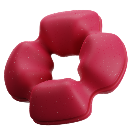 Donut abstrakte Form  3D Icon