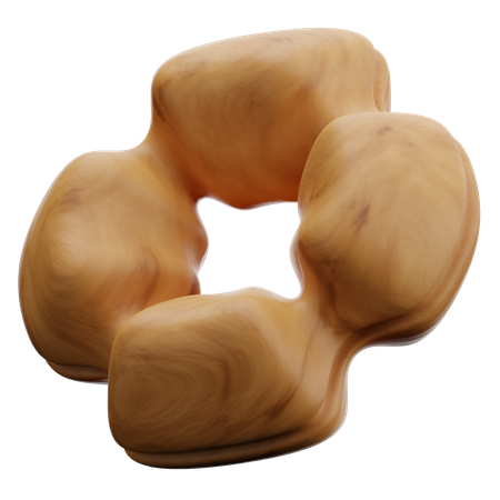 Donut abstrakte Form  3D Icon