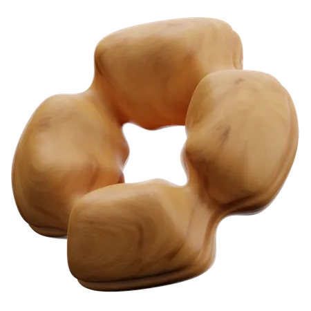 Donut abstrakte Form  3D Icon