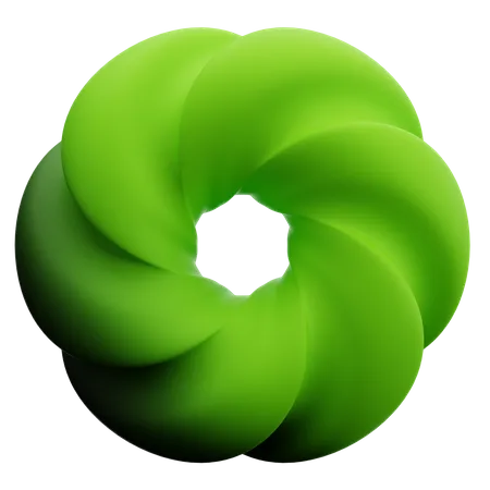 Donut abstrakte Form  3D Icon