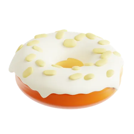 Donut de almendras  3D Icon