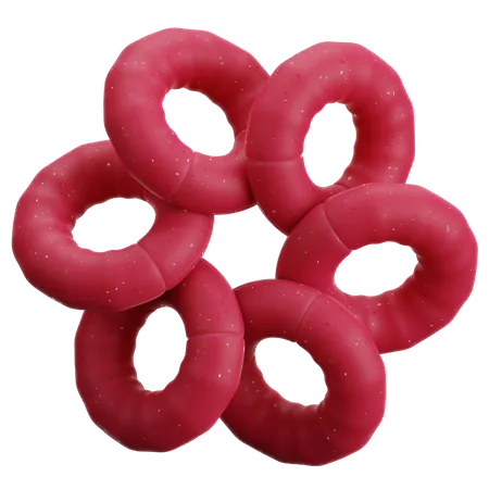 Donut Chain Shape  3D Icon