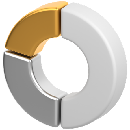 Donut chart  3D Icon