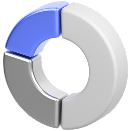 Donut chart  3D Icon