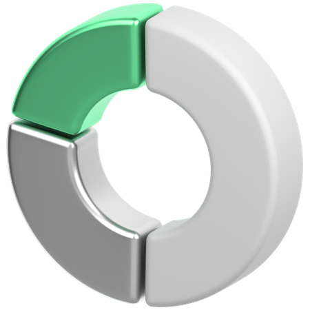 Donut chart  3D Icon