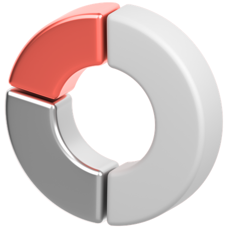 Donut chart  3D Icon