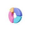 donut graph emoji 3d