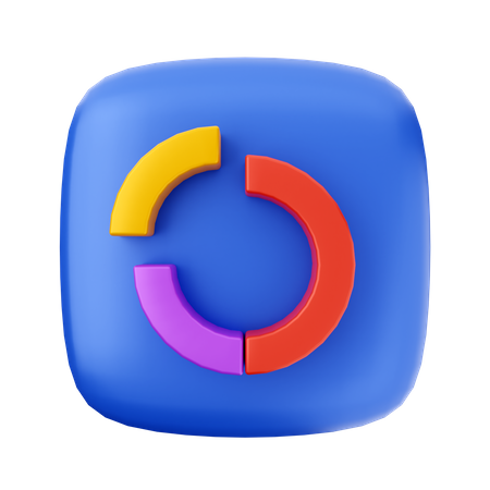 Donut Chart  3D Icon