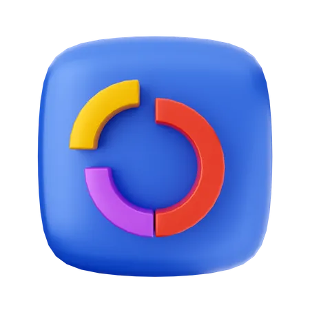 Donut Chart  3D Icon