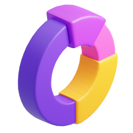 Donut Chart  3D Icon