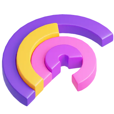 Donut Chart  3D Icon