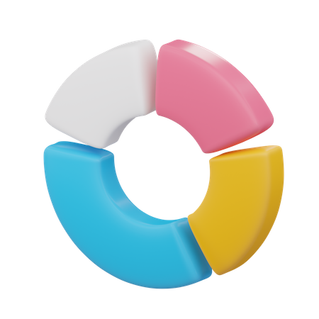 Donut Chart  3D Icon