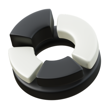 Donut Chart  3D Icon