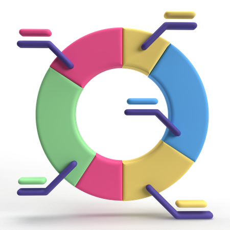 Donut Chart  3D Icon