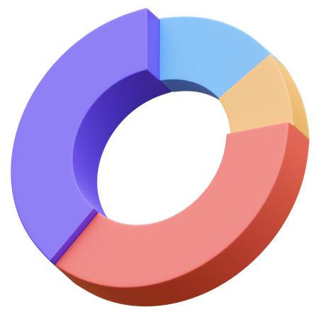 Donut Chart  3D Icon