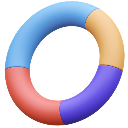 Donut Chart  3D Icon