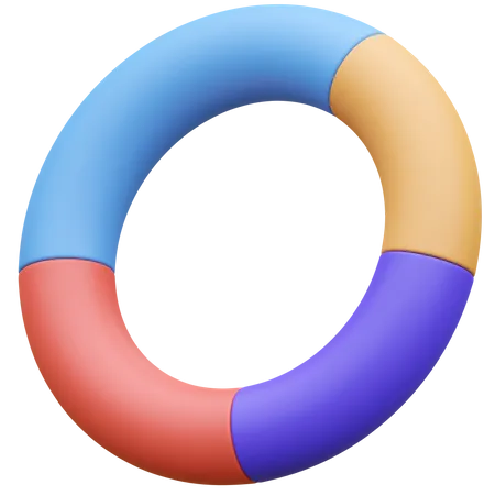 Donut Chart  3D Icon