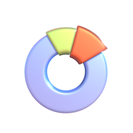 Donut Chart  3D Icon