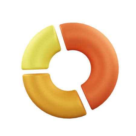 Donut Chart  3D Icon