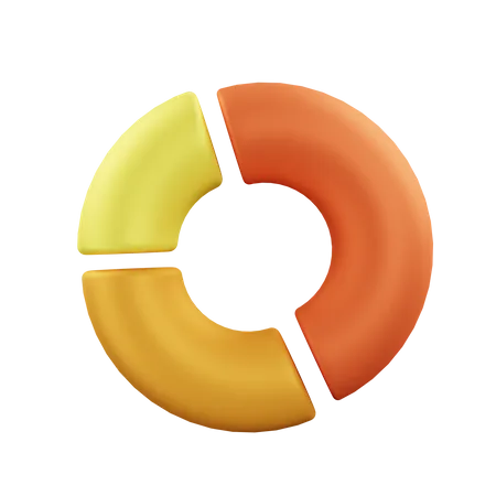 Donut Chart  3D Icon