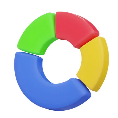 Donut Chart  3D Icon