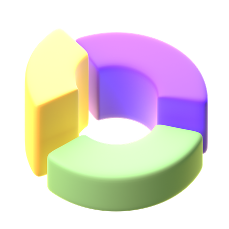 Donut Chart  3D Icon