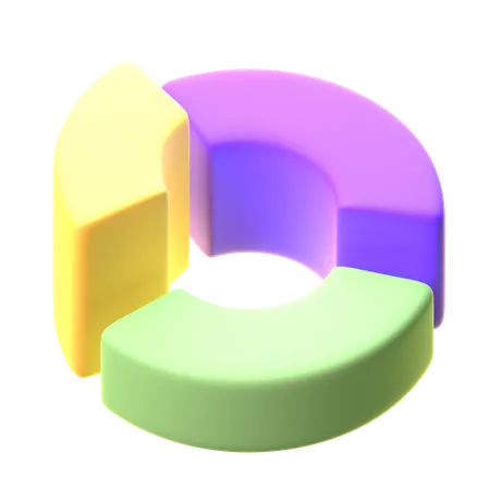 Donut Chart  3D Icon