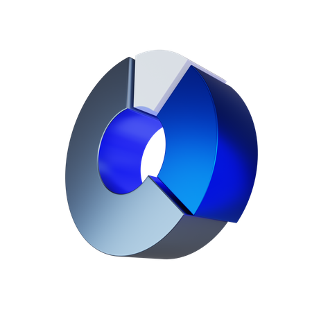 Donut Chart  3D Icon