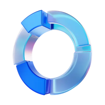 Donut Chart  3D Icon