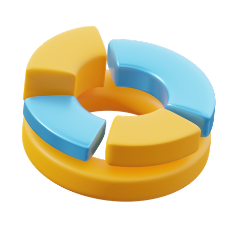 Donut Chart  3D Icon