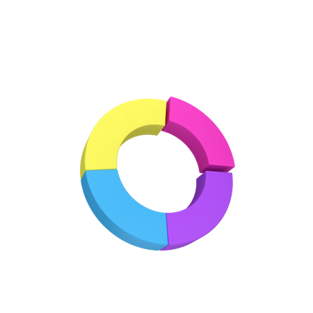 Donut Chart  3D Icon